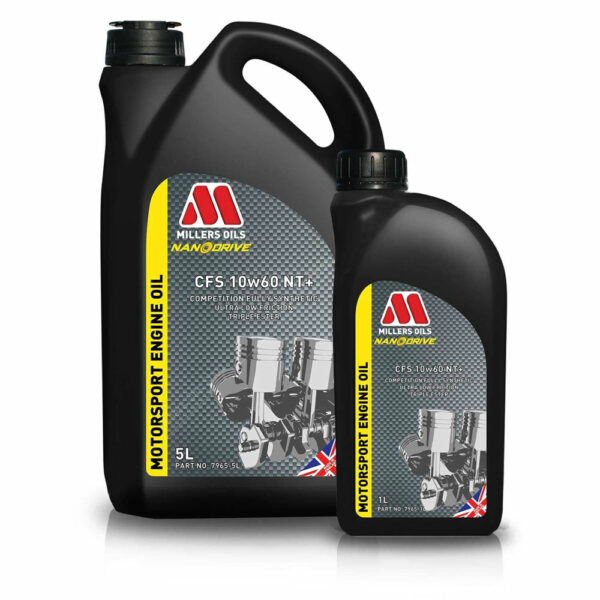 Millers Oils CFS 10W60 NT+ Motorsport Engine Oil 1L 5L 7965-1L 7965-5L