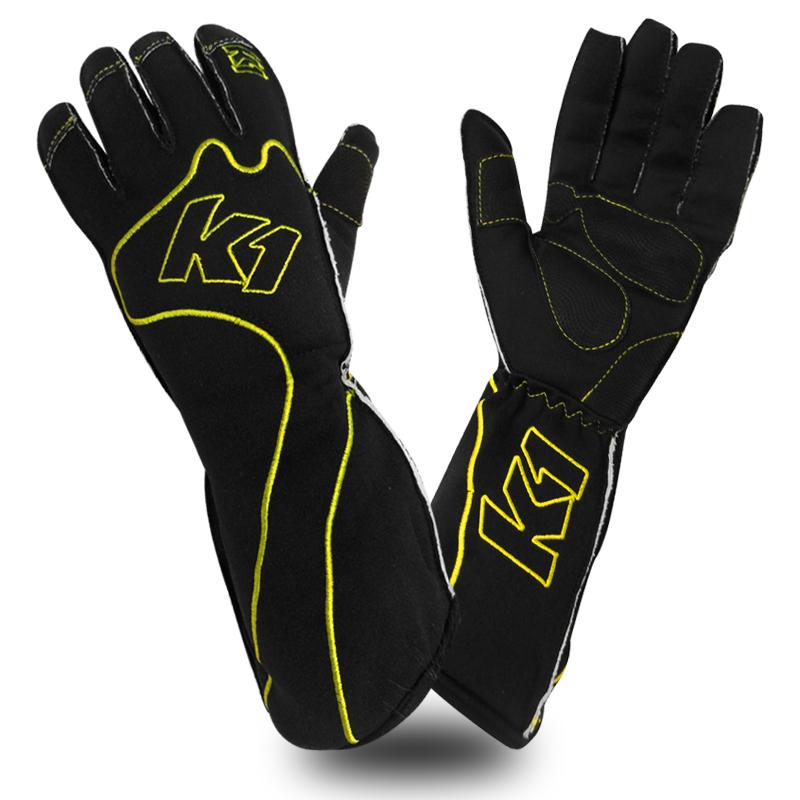 RS-1 Karting Gloves K1 Reverse Stitched Lightweight Kart Racing Gloves 