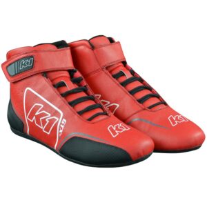 K1 GTX-1 Nomex Auto Racing Shoe angle pair red